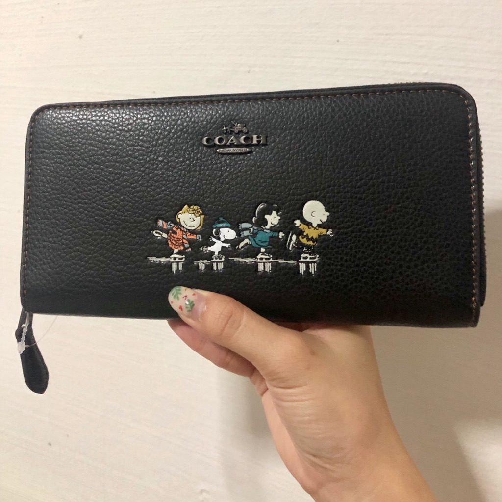 snoopy coach wallet