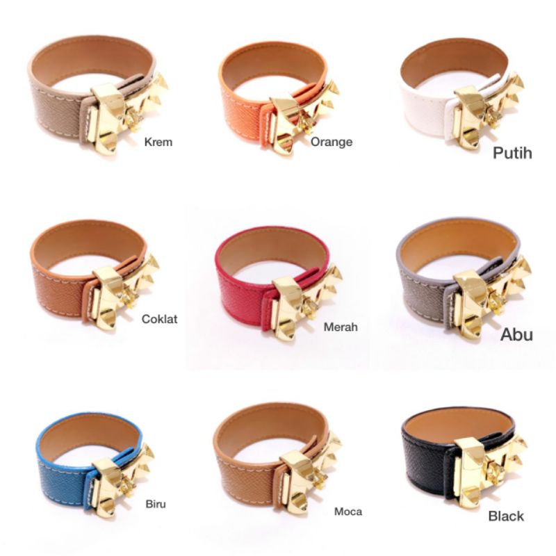 Image of Herme CDC Leather Bracelet/HERME CDC Leather Bracelet NEW/HERME Leather Women's FASHION Bracelet #1