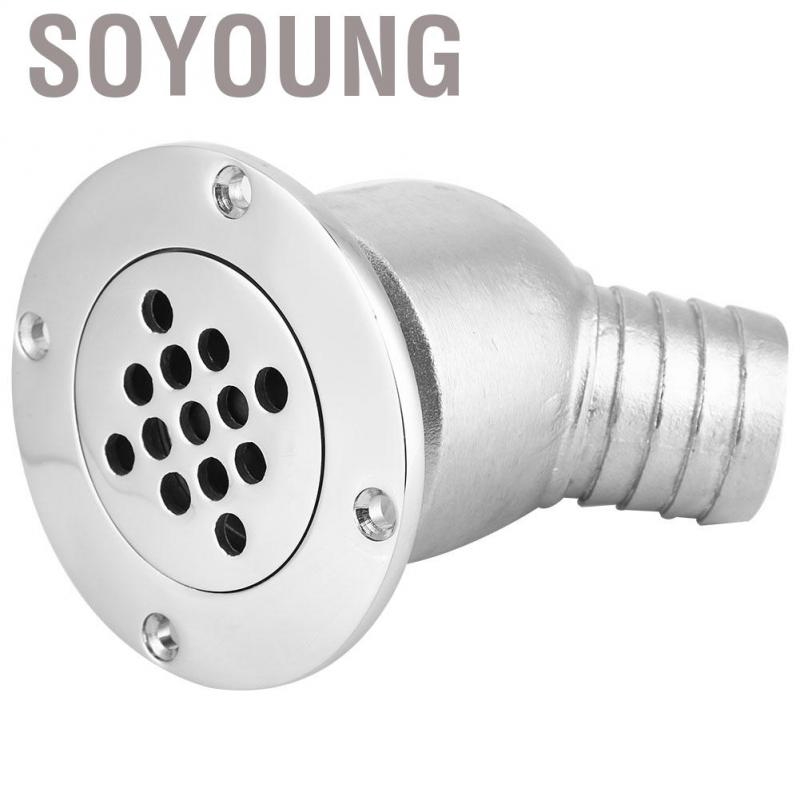 Soyoung 1 Pcs Stainless Steel Boat Deck Drain Scupper Floating