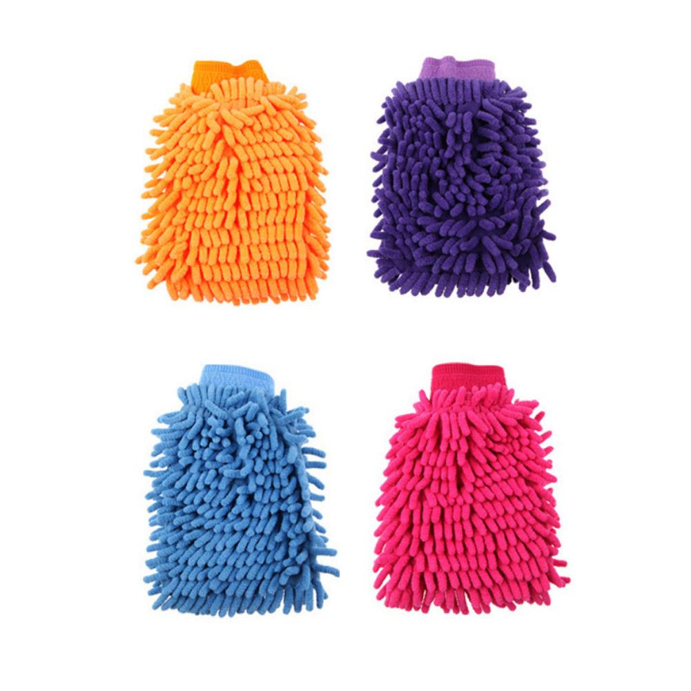 Nobel Car Wash Mitt,Chenille Microfiber Premium Scratch-Free Wash Mitt, Nine Colors Can Be Seleted