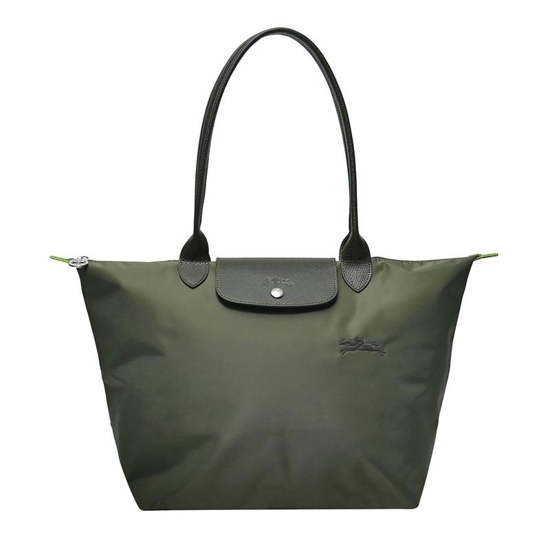 Longchamp Forest Le Pliage Green Shoulder Bag L | Shopee Singapore