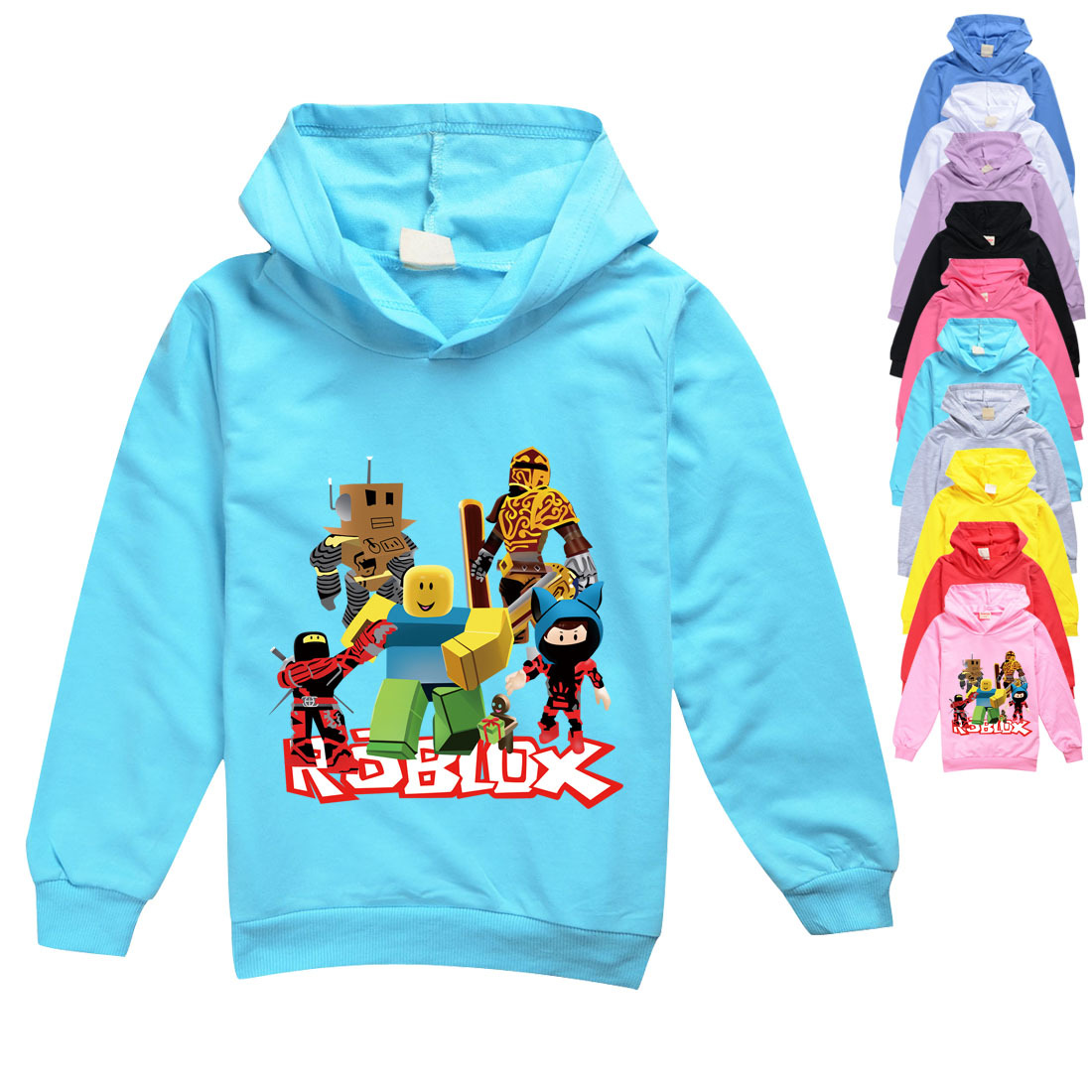 Roblox Children S Sweater Spring And Autumn Long Sleeved Suit Hoodie Roblox Boys And Girls Sweater Shopee Singapore - light purple hoodie roblox