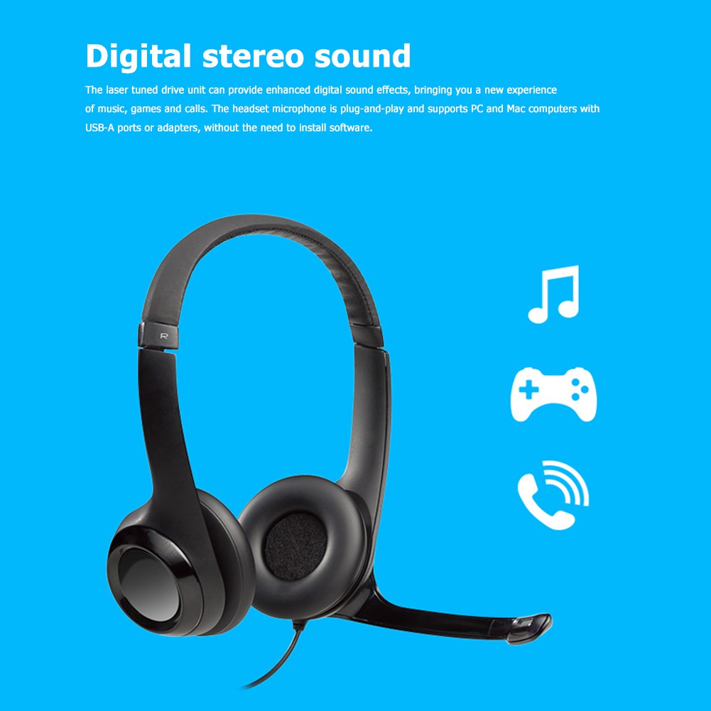 logitech h390 wired headset