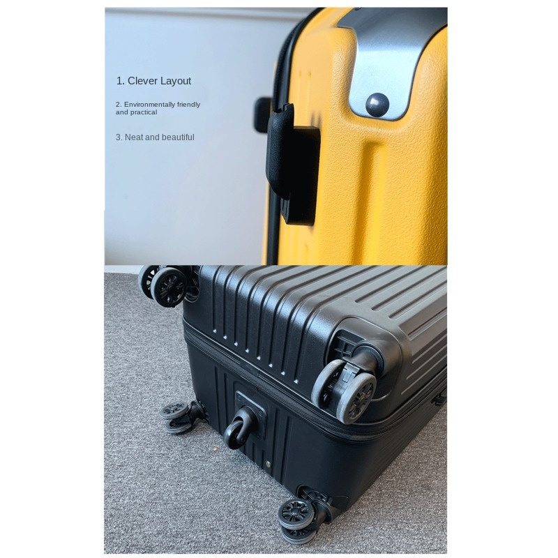 【Free Shipping】Suitcase Female 32 Inch Universal Wheel Suitcase 36 Inch Ultra Light Trolley Case Zipper Checked Leather Case