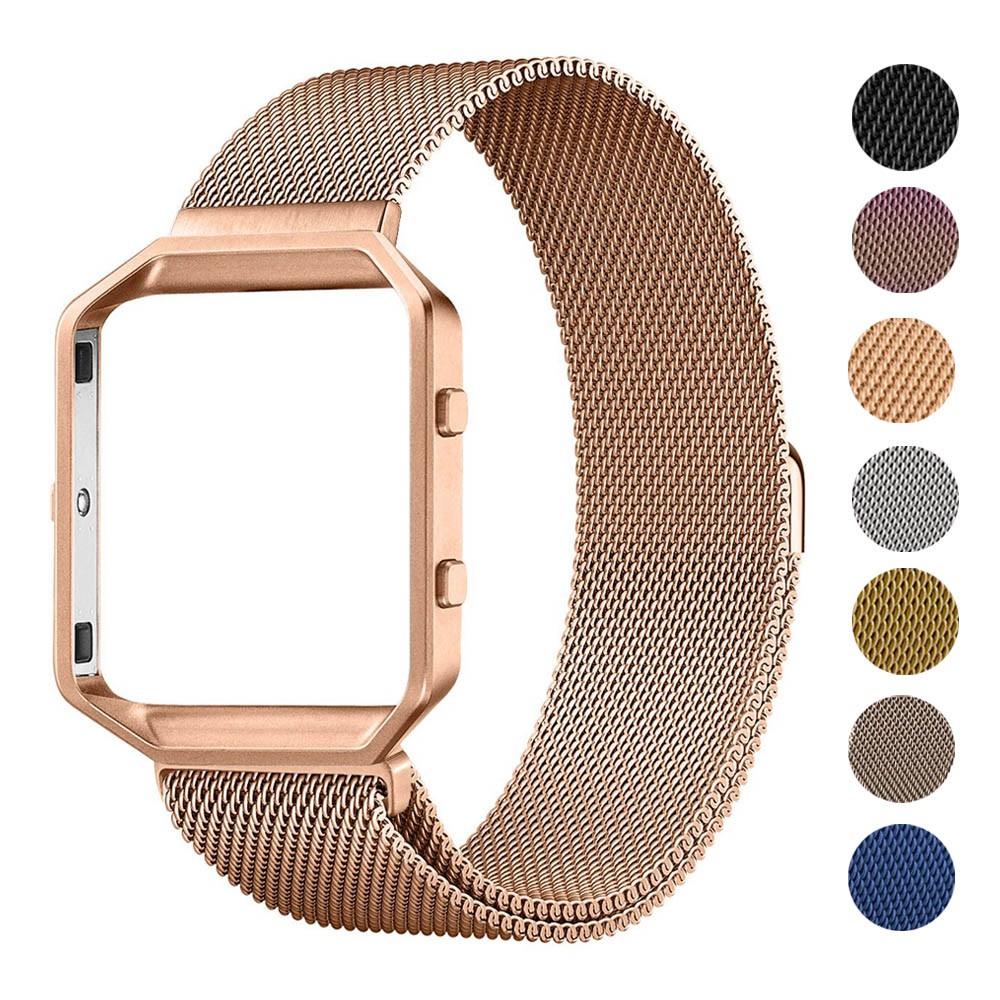 Milanese Strap with Frame for Fitbit 