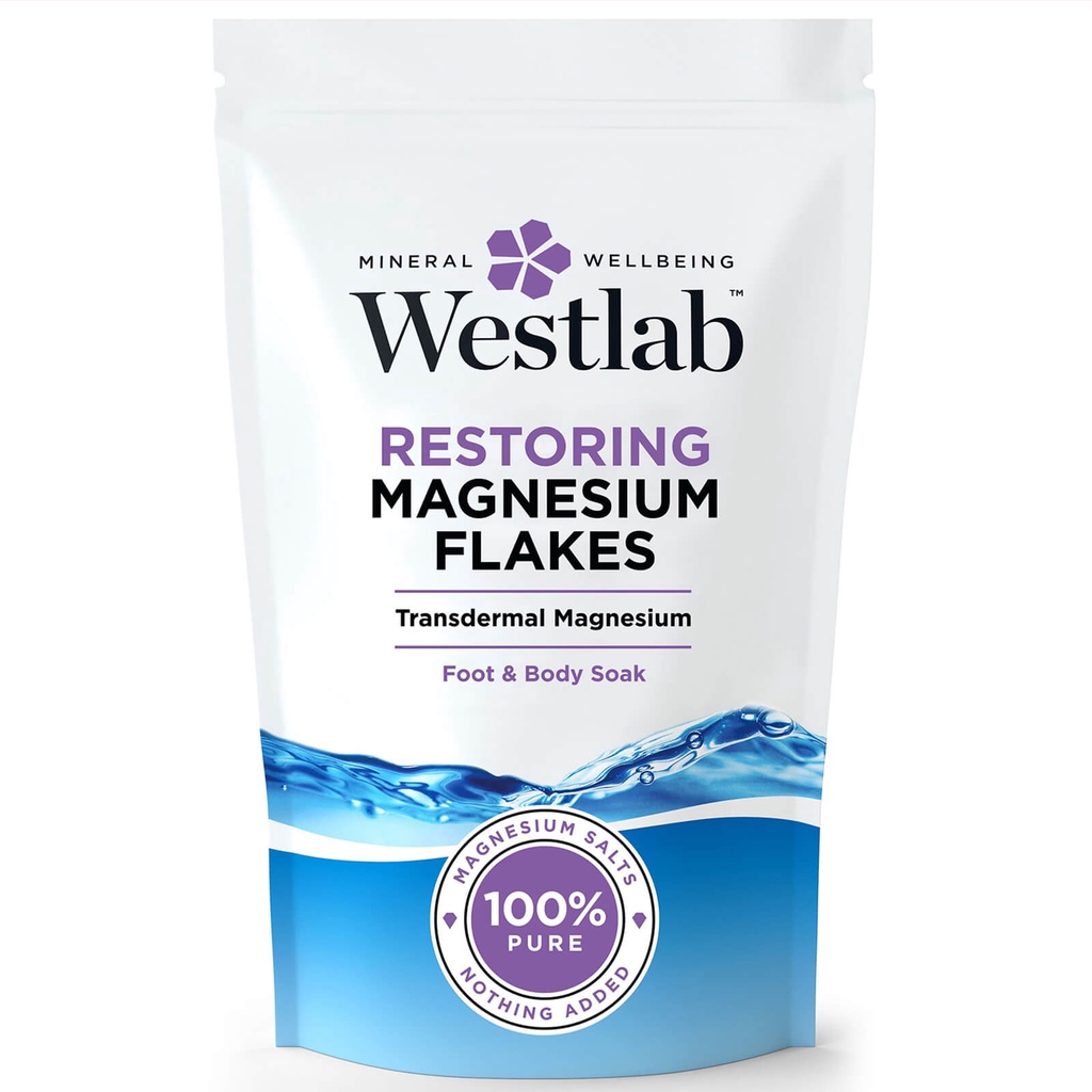 Westlab Bath Salt, Pure Mineral Restoring Magnesium Flakes (1kg