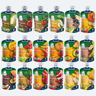 Gerber 2nd & 4th Foods, Smart Flow, Organic, 6+ Months & 12+ Months, Various Flavours, 99 g