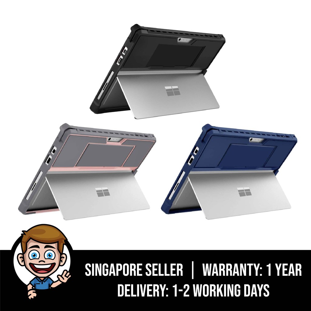 Moko Microsoft Surface Pro 7 6 Pro 5 Pro 2017 Pro 4 Pro Lte Case All In One Protective Rugged Cover Case Shopee Singapore