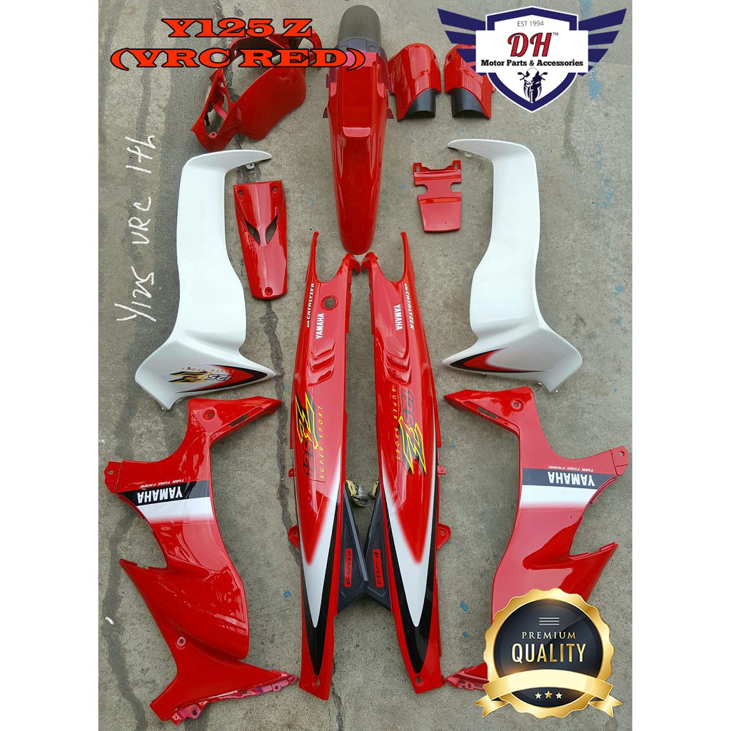 Y125 Z Cover Set Red Black Blue White Candy Blue Grey Purple Yamaha 125 125z Shopee Singapore