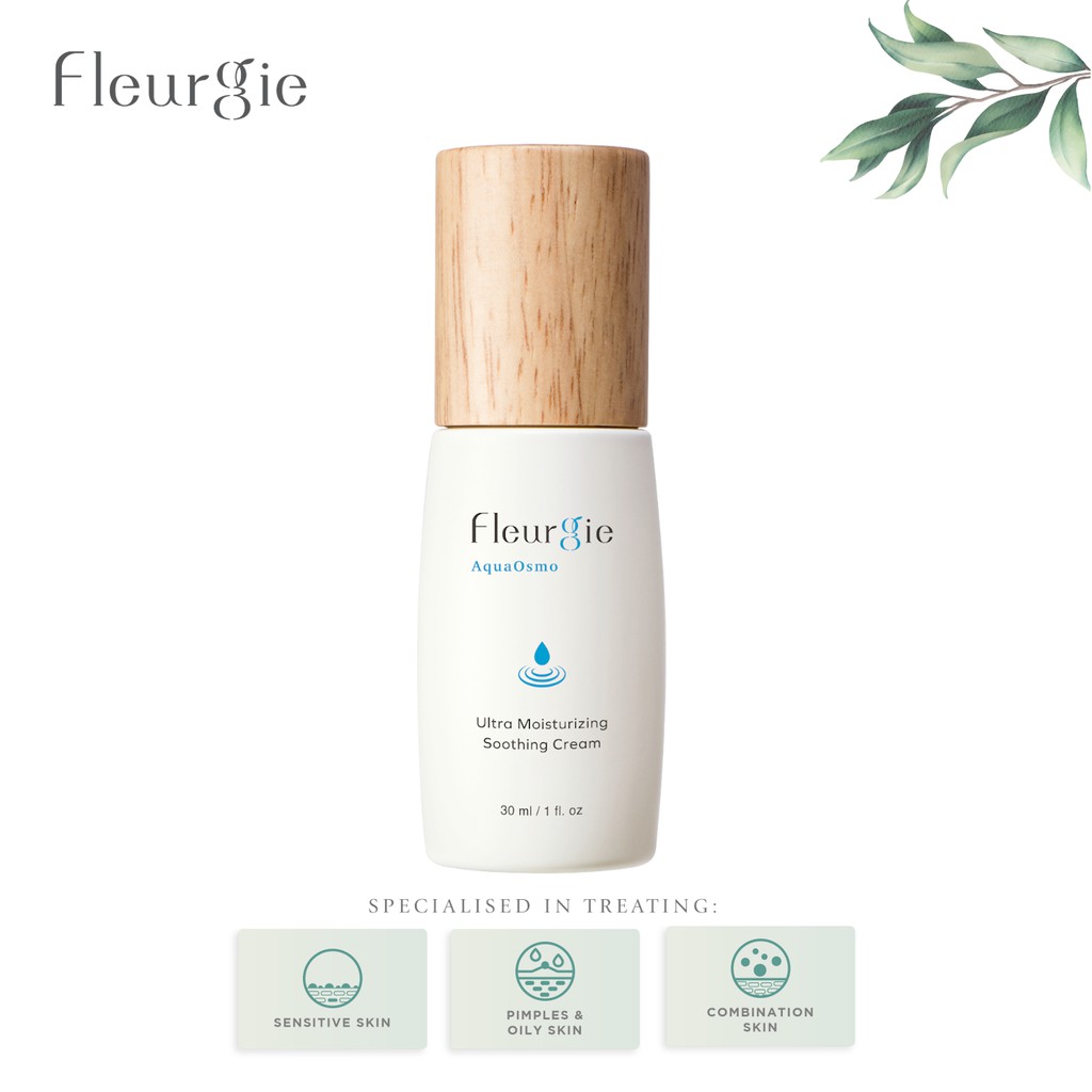 Herbaline Fleurgie Ultra Moisturizing Soothing Cream 30ml Shopee Singapore