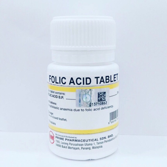 Acid Folic Tablet 5mg 100biji 10 21 Shopee Singapore