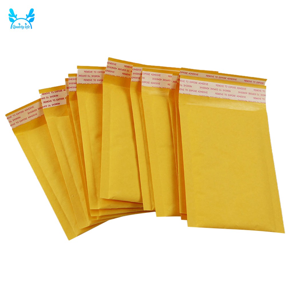 10x Poly Bubble Mailers Padded Envelopes Plastic Protective Packaging Bubble Pak