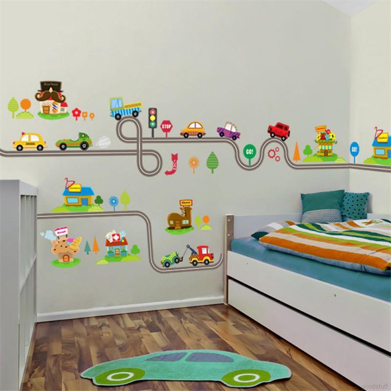 Cartoon Paradise Cat Wardrobe Pattern Wall Stickers Exquisite Wall Stickers GH
