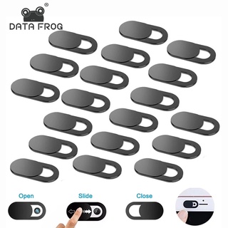 Data Frog Mobile Phone Privacy Sticker WebCam Cover Shutter Magnet Slider Plastic For iPhone 12 Web Laptop PC iPad Tablet Camera Cover