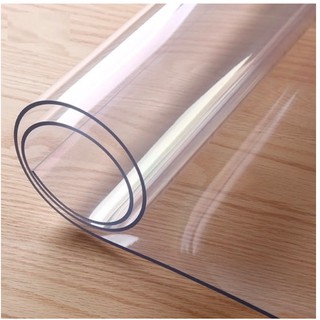 【SG Local Stock】Table Mat Transparent Clear PVC Soft Crystal Glass Waterproof Desk Cover