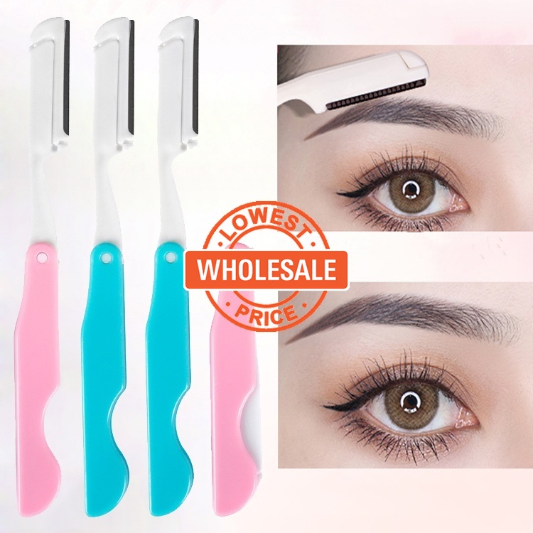 1/4/6pcs Multicolor Folding Eyebrow Trimmer Safe Blade Shaping Knife  Eyebrow Blades Face Hair Removal Razor Makeup Beauty Tools Eyebrow Trimmer  AliExpress | 6pcs Women Eyebrow Trimmer Hair Remover Set Eye Brow Blades