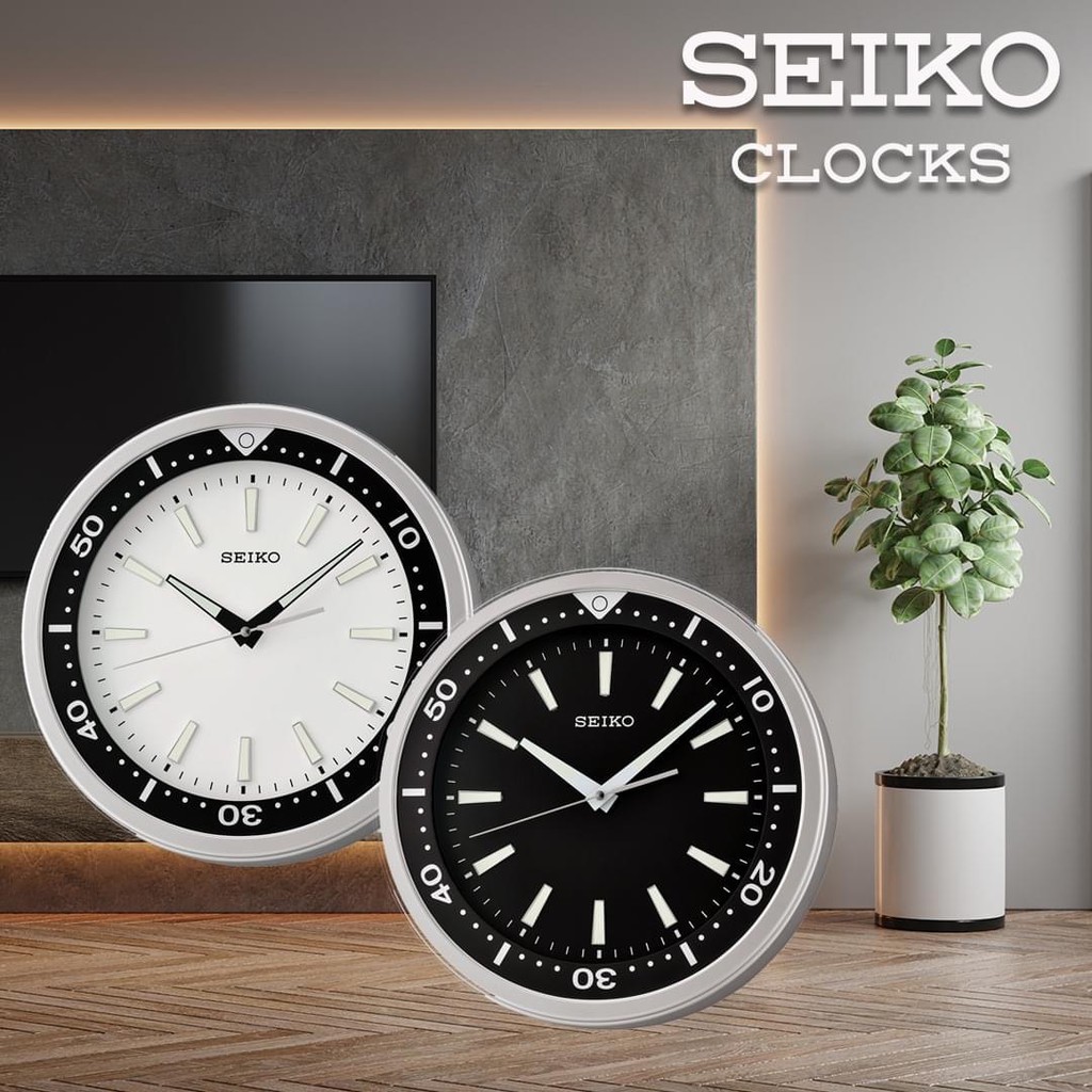 Seiko Wall Clock Seiko 14 inch 3D Index with LumiBrite® "Watch Face