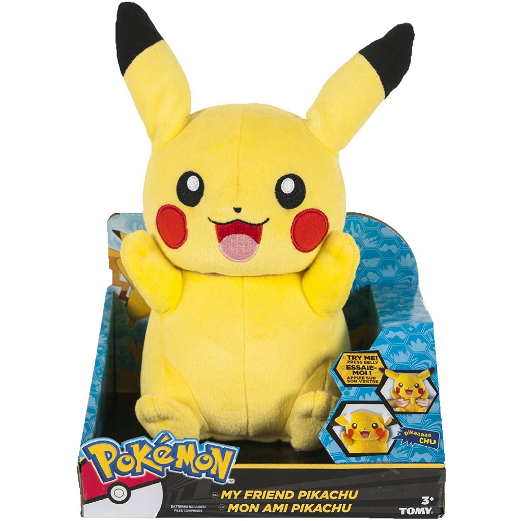 detective pikachu talking plush