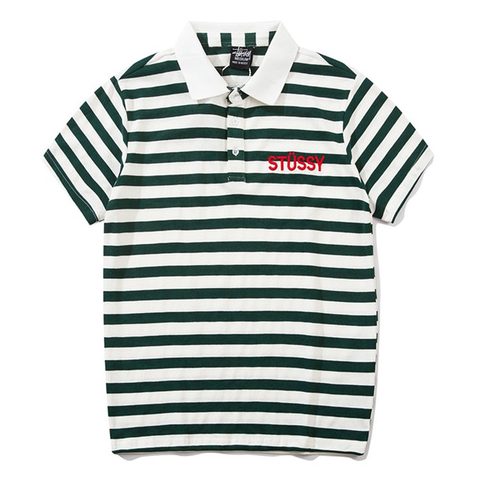 striped polo t shirts women's