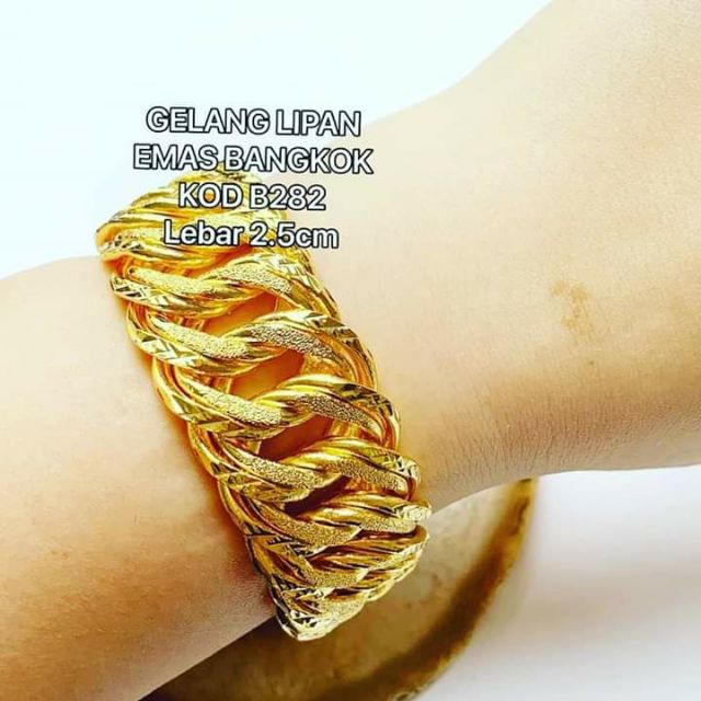 Bangkok 2 5cm Gold Bracelet Shopee Singapore