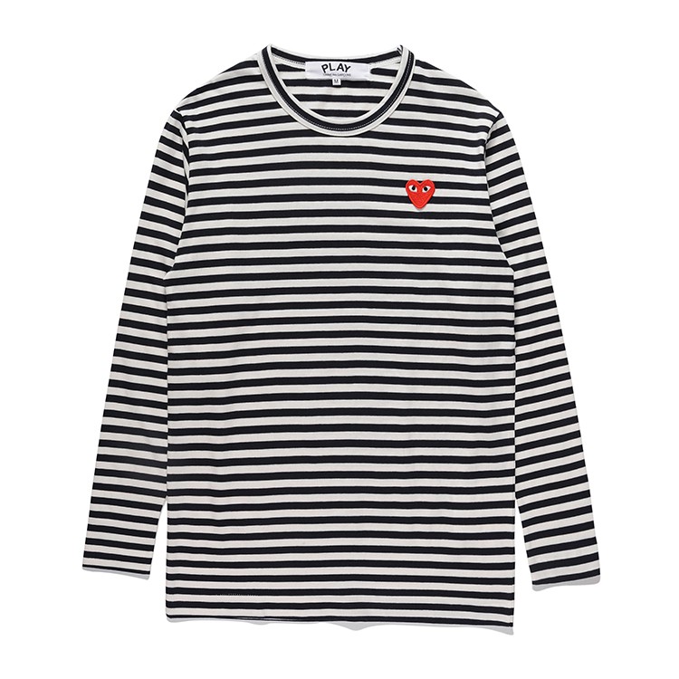 cdg striped shirt long sleeve