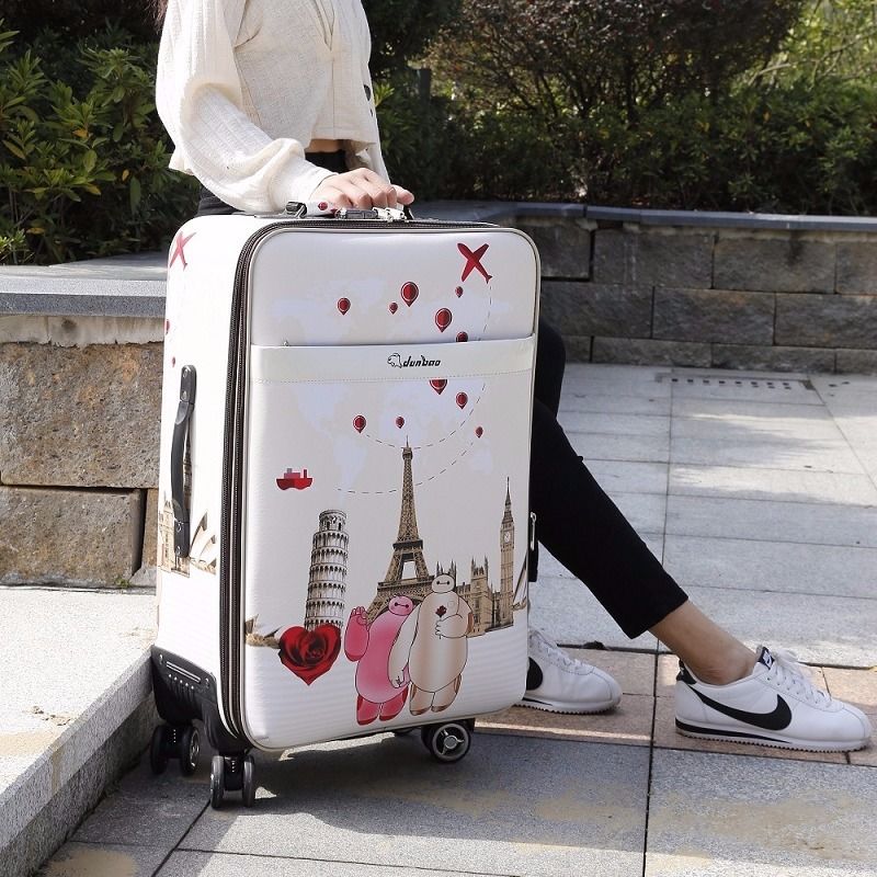 20”/22”/24”26inch / Hard Case Luggage 4 Wheels Luggage PU aluminium alloy Material Suitcase / COVER FOR LUGGAGE / Trolley case case female universal wheel 22 inch student code box Korean version 24 inch travel case male 26 inch suitcase