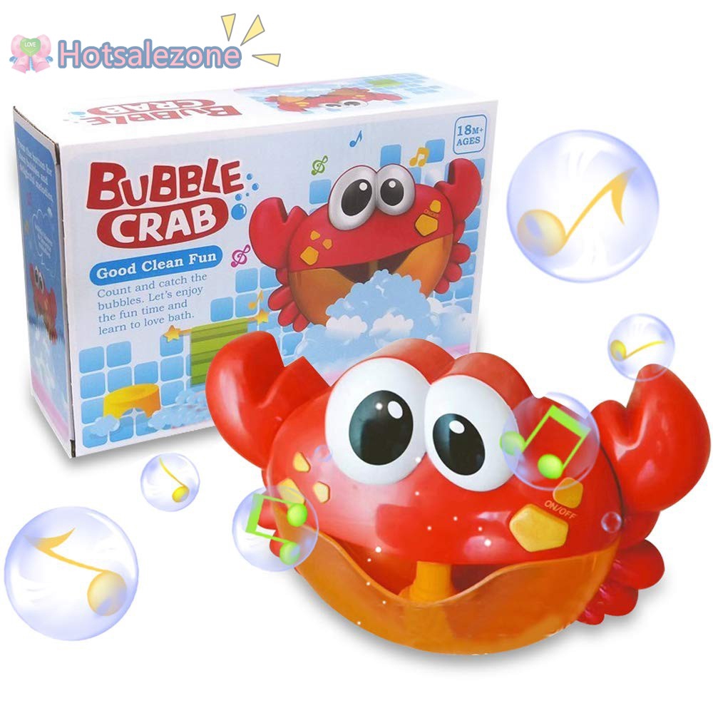 Crab Bubble Maker Music Machine Spitting Bubbles Sing Toys for Kids ...