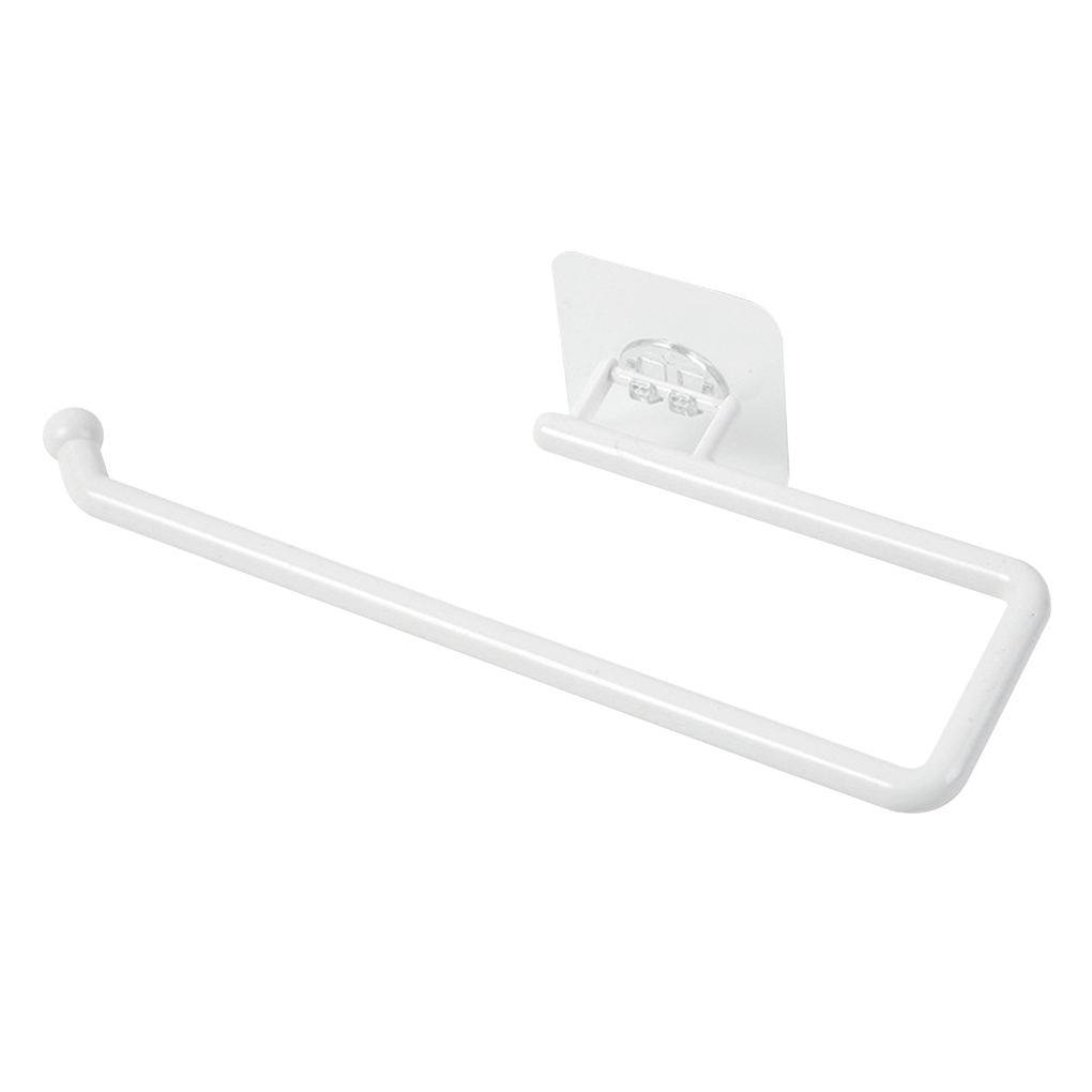 Tissue Storage Rack Plastic Paper Roll Holder Wall Mounted Adjustable