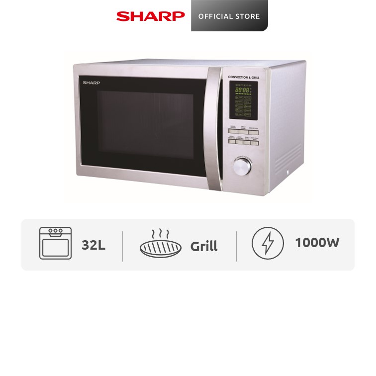 SHARP 32L/42L Microwave oven with Grill and Convection R-92A0(ST)V/R ...