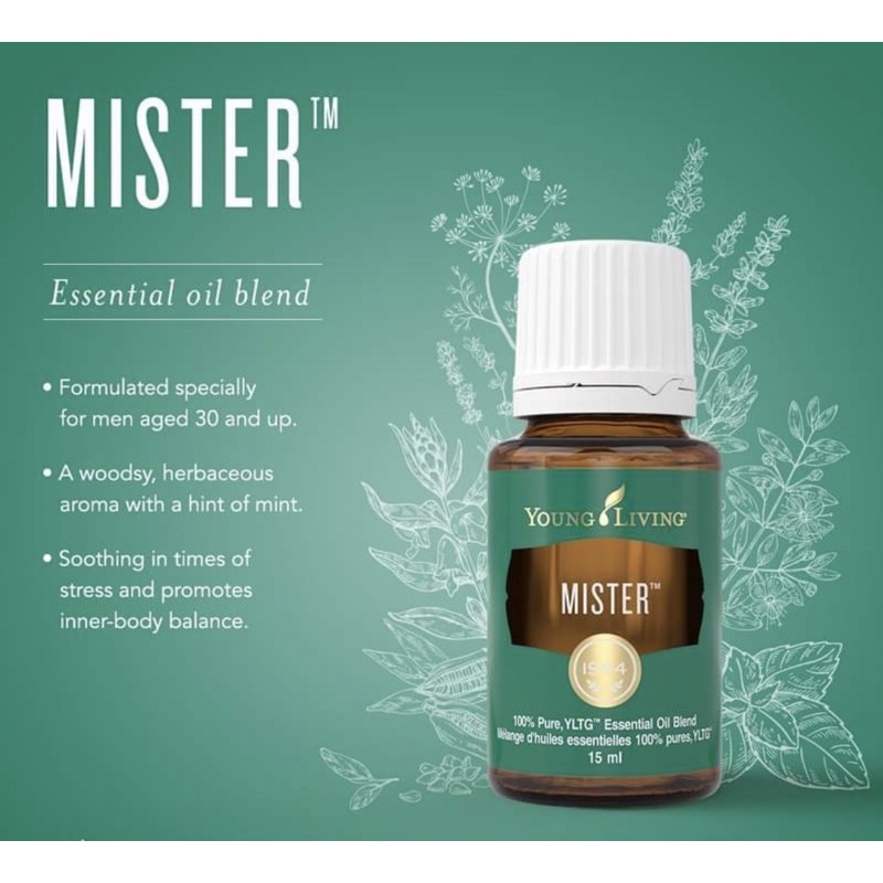 Mister Essential Oil 15ml Young Living Shopee Singapore