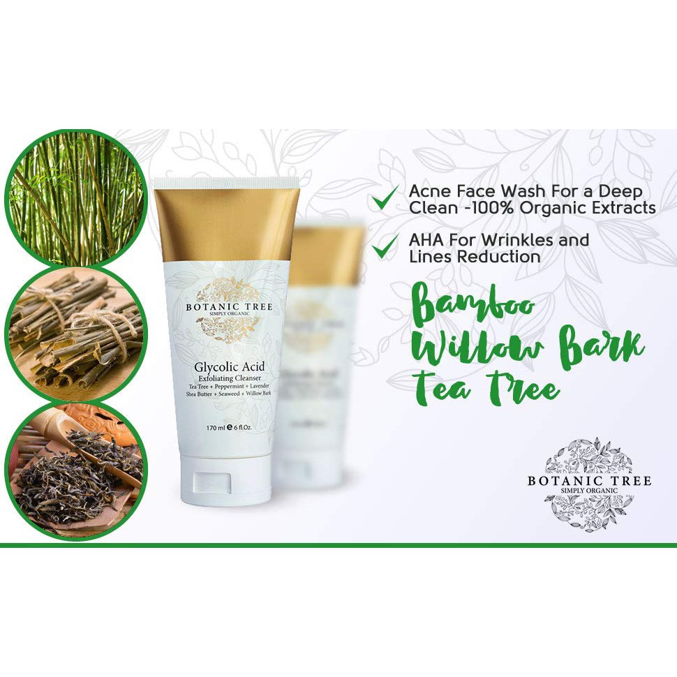 botanic tree glycolic acid cleanser