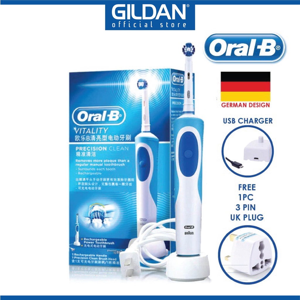 Oral-B D12 Rechargeable Vitality Precision Clean Electric Toothbrush ...