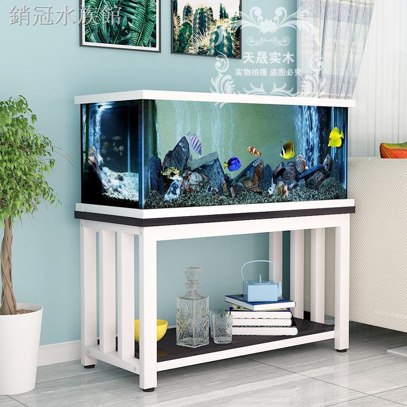 Fish Tank Shelf Under Cabinet Solid Wood Cabinet Small Fish Tank Holder Shopee Singapore