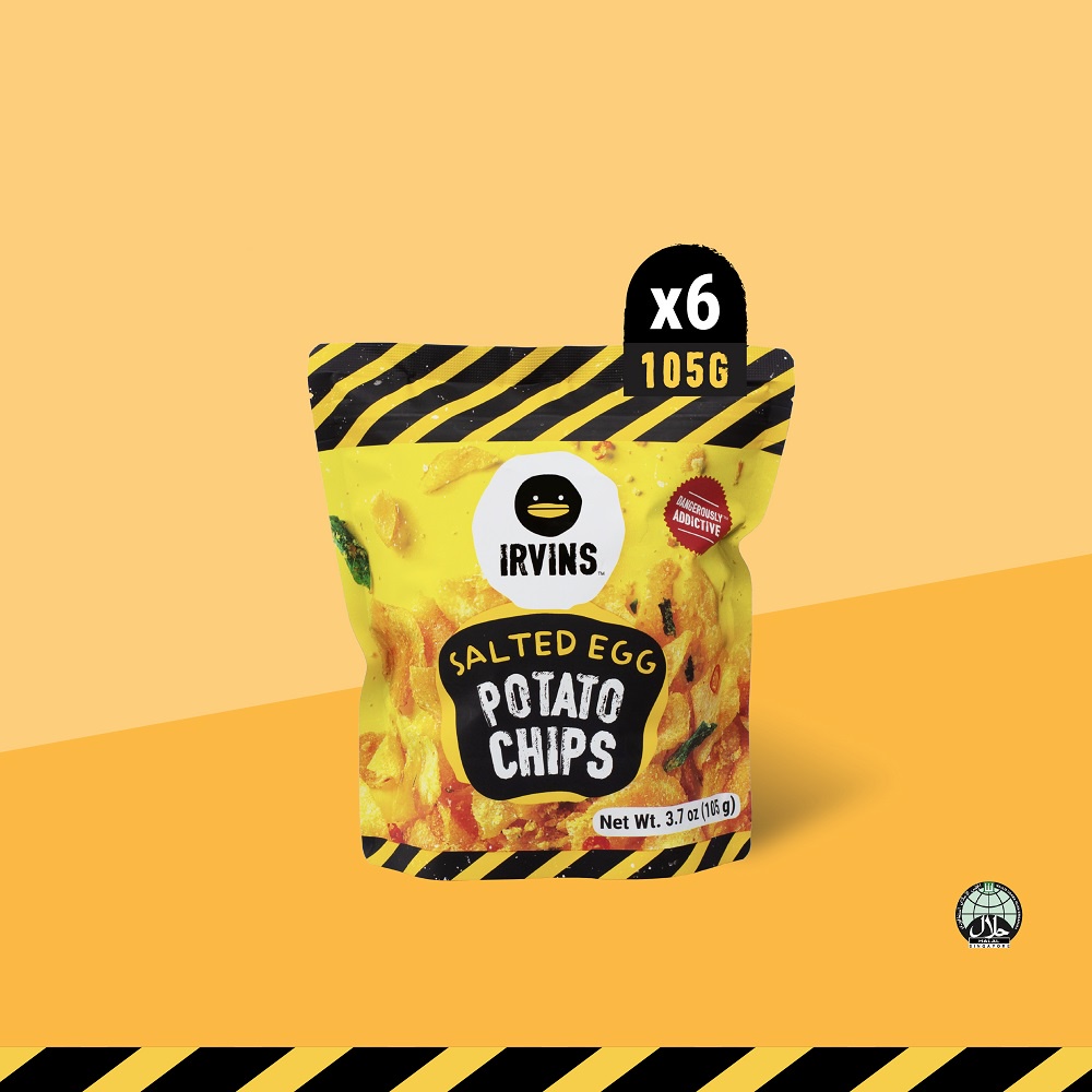 IRVINS Salted Egg Potato Chips (6xSP) | Shopee Singapore