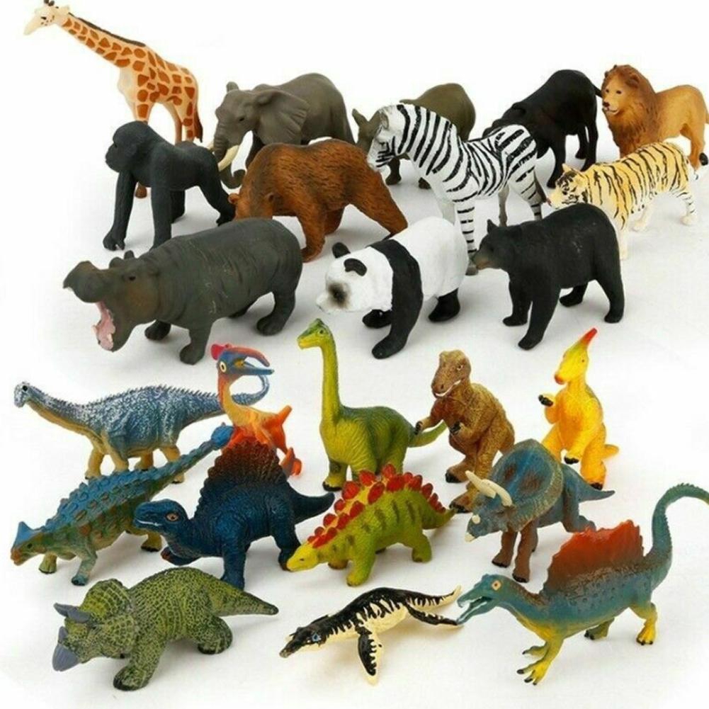 Details about   12x Kids Small Plastic Figures Wild Ocean Farm Animals Dinosaur Model To L6C0 