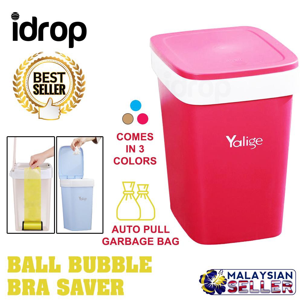 Idrop Dustbin Trash Can Garbage Bin With Auto Pulling Garbage Bag Shopee Singapore