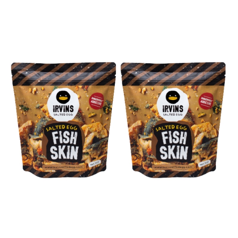 [Bundle of 2] IRVINS Salted Egg Fish Skin 105g (Small) (Halal) Bubble