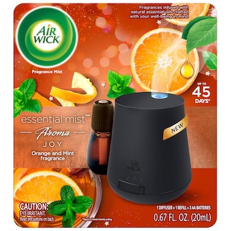 (New Model) Air Wick Essential Mist Starter Kit (Lavender Almond / Orange Mint)