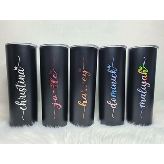 Personalised Stainless Steel Tumbler with Straw #1