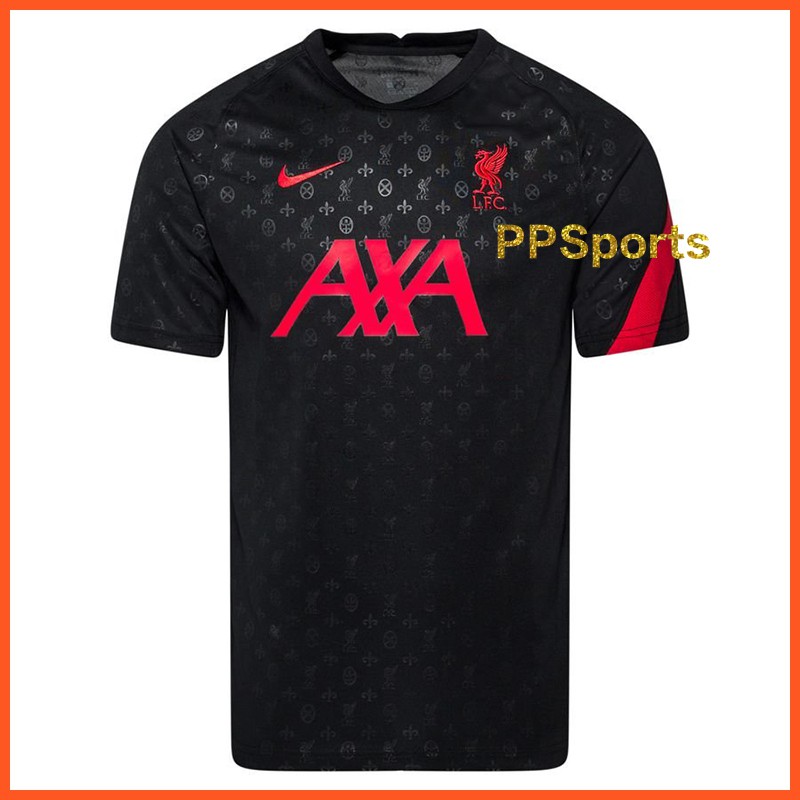 liverpool training top black