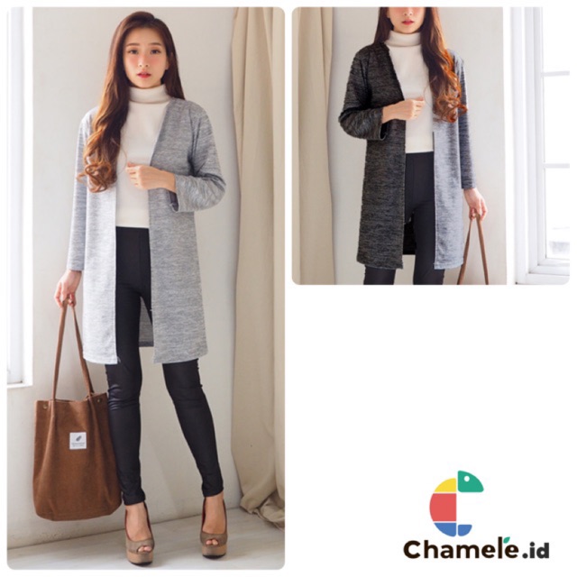 long cardigan shopee