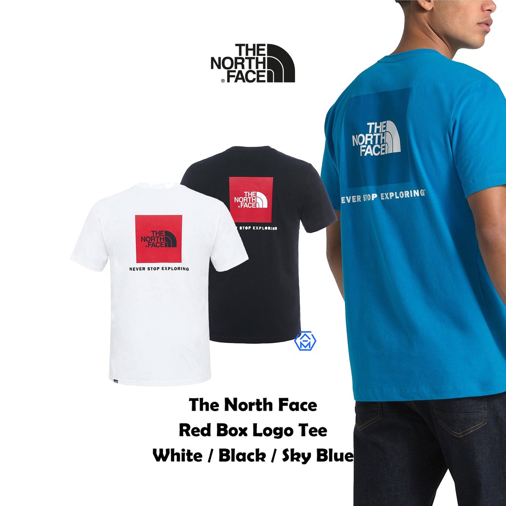 red box tee north face