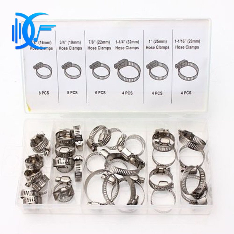 Jubilee Clip Style 35 Piece Assorted Stainless Steel Hose Clamp Set