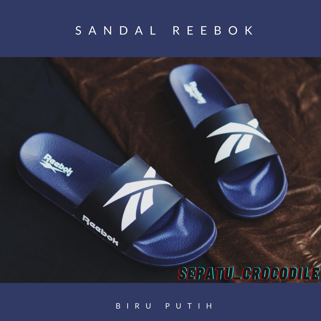 reebok men's slide sandals