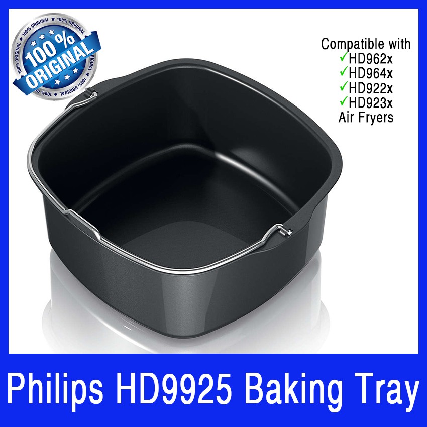 Philips HD9925 Baking Tray For Philips Air Fryers HD92XX Series, HD96XX