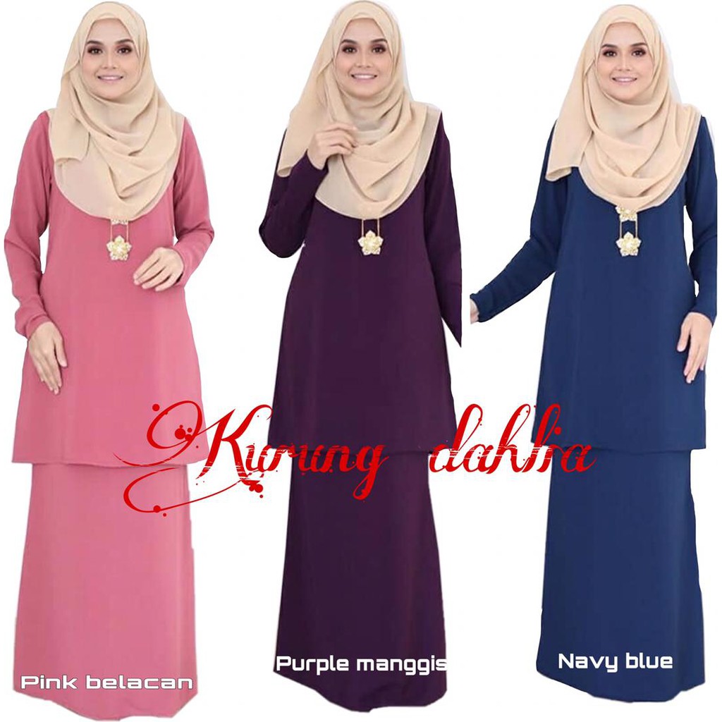 Set Baju Kurung Moden Baju Kurung Plain Baju Kurung Dahlia Kurung Moden Baju Kurung Moden Baju Kurung Murah Shopee Singapore