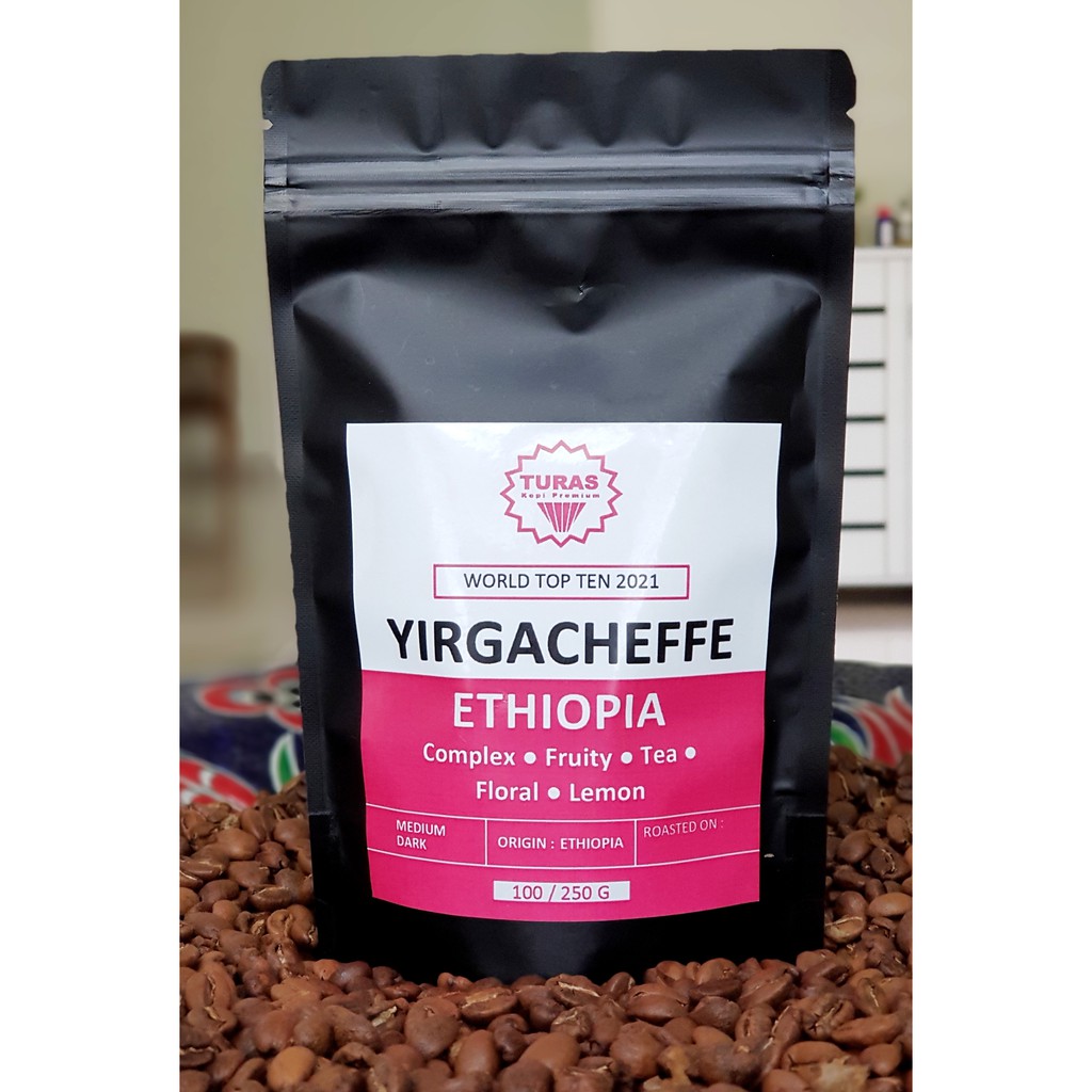 Arabica Coffee Bean Ethiopia Yirgacheffe Tulin Coffee 100% Fresh Fragrance So Best-Selling Power Espresso Powder