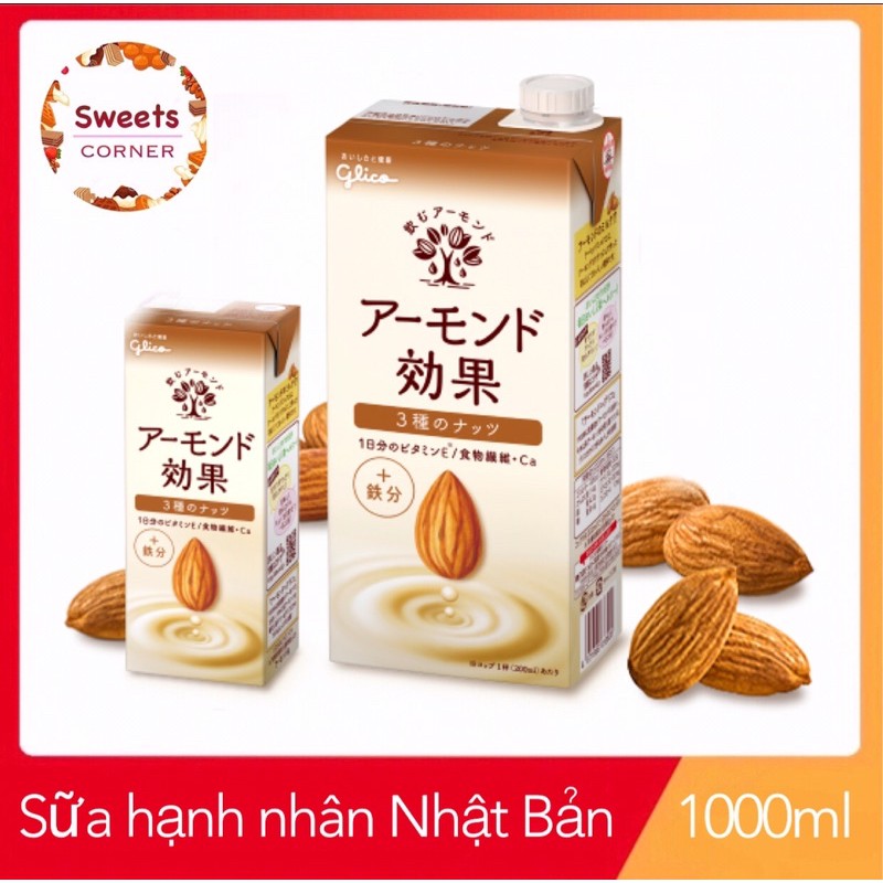 Japanese Glico Almond Milk 1000ml (3 Types) Shopee Singapore