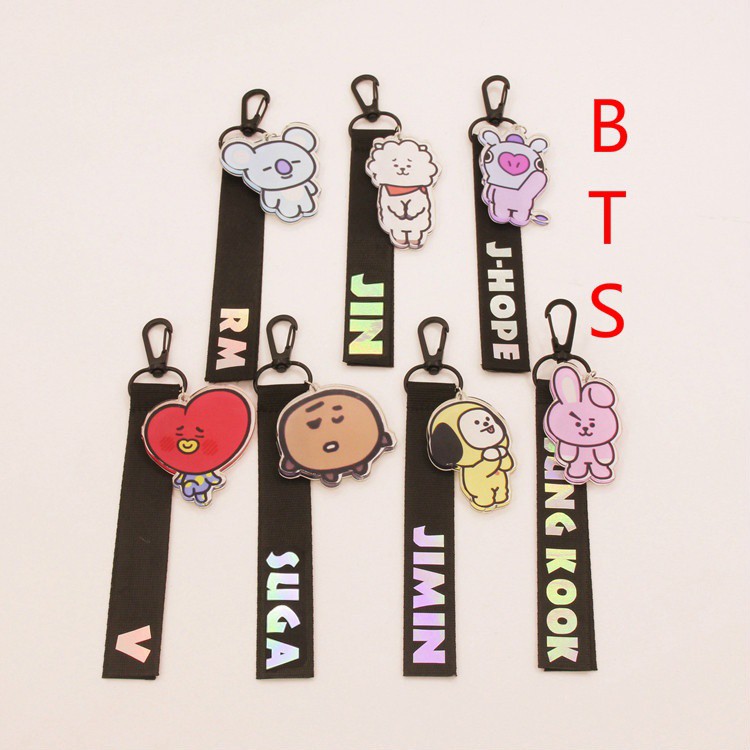 K Pop Bts Name Book Bag Streamers Cell Phone Lanyard Shopee Singapore