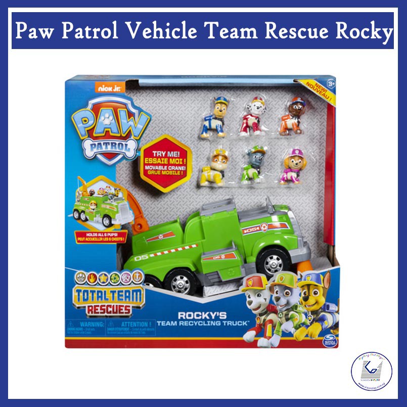 paw patrol total team rocky